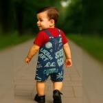 Two piece dungree and T-shirt & dungree