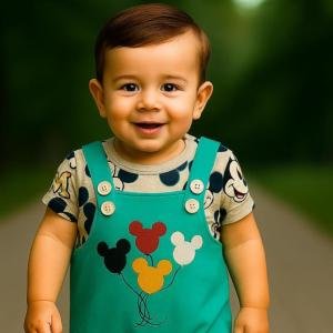 Two piece dungree and T-shirt & dungree