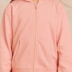 Girl's Cotton Hooded Neck Sweatshirt