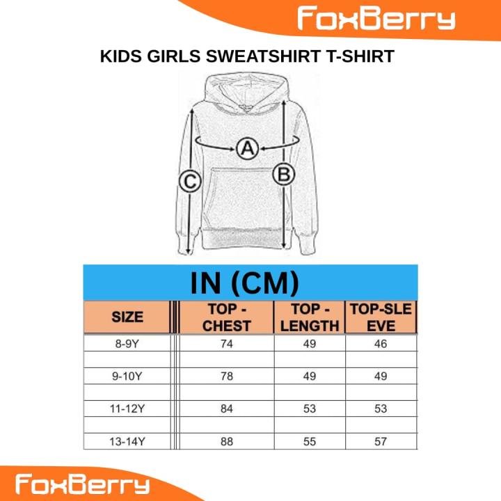 Girl's Cotton Hooded Neck Sweatshirt